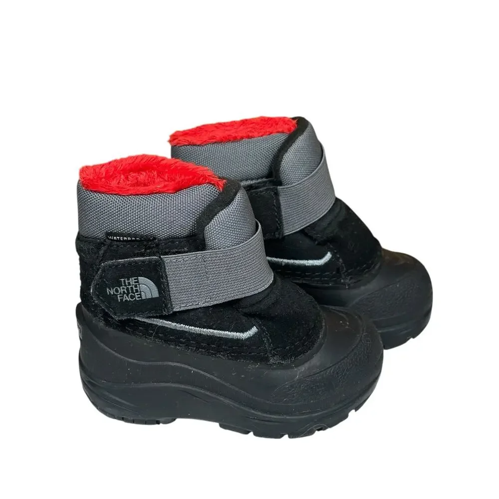 North Face Alpenglow II Waterproof Insulated Winter Snow Boots Toddler 5‎ Black